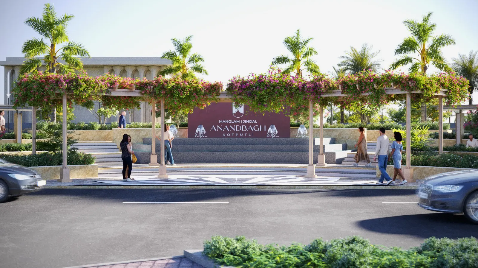 Manglam Anandbagh entrance signage