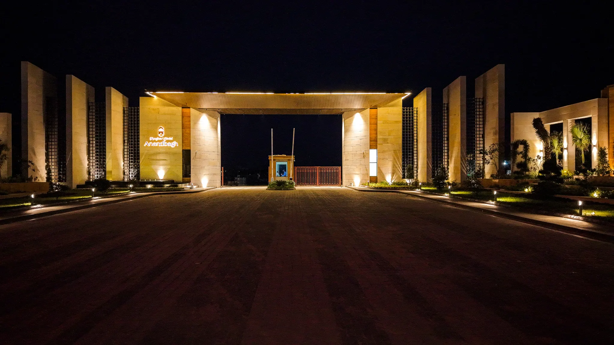 Manglam Anandbagh entrance signage