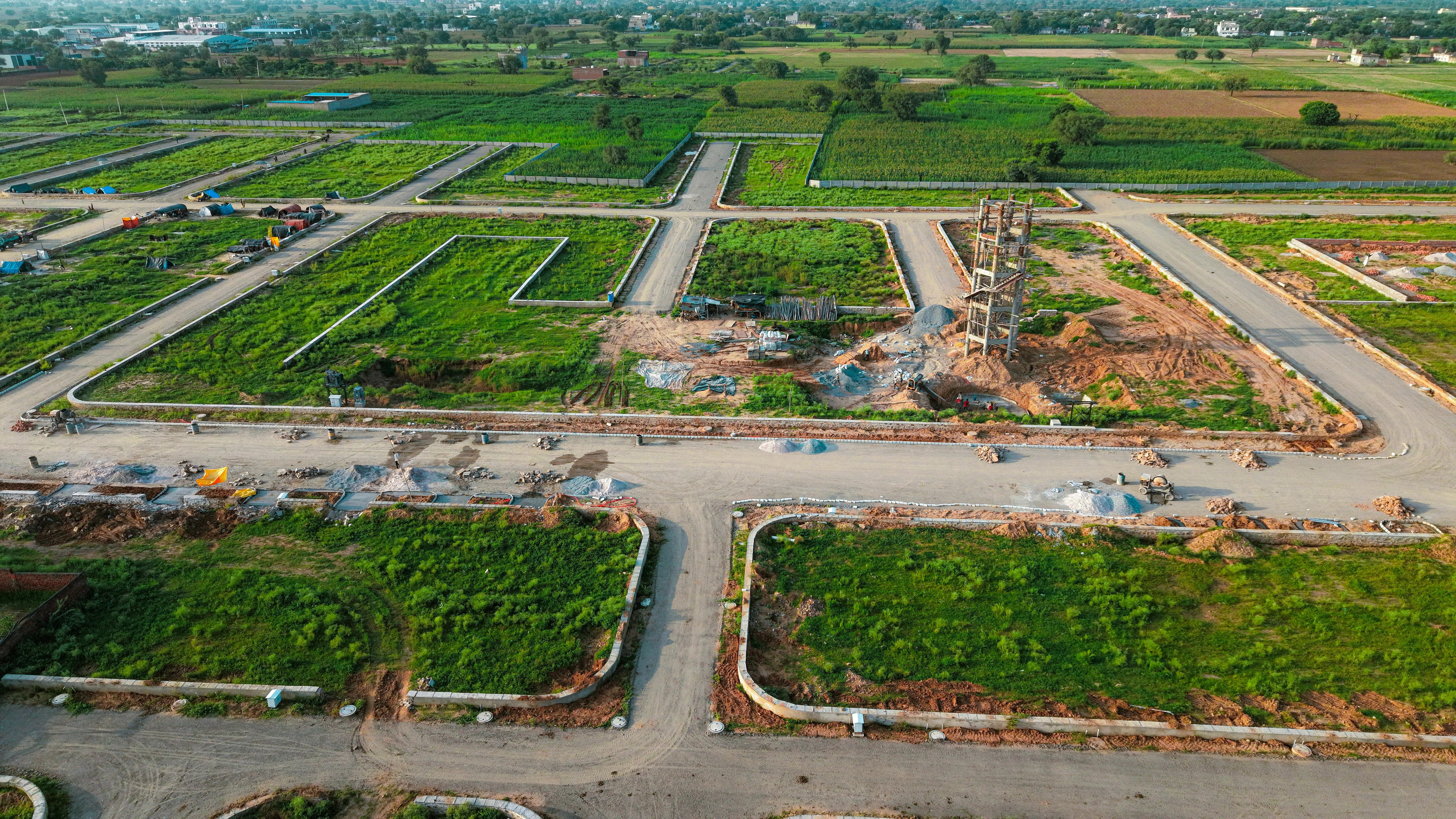 Commercial and shopping area